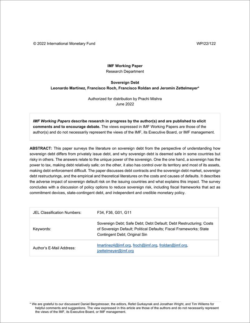《IMF-主权债务（英）-2022.6-46页》 - 第3页预览图
