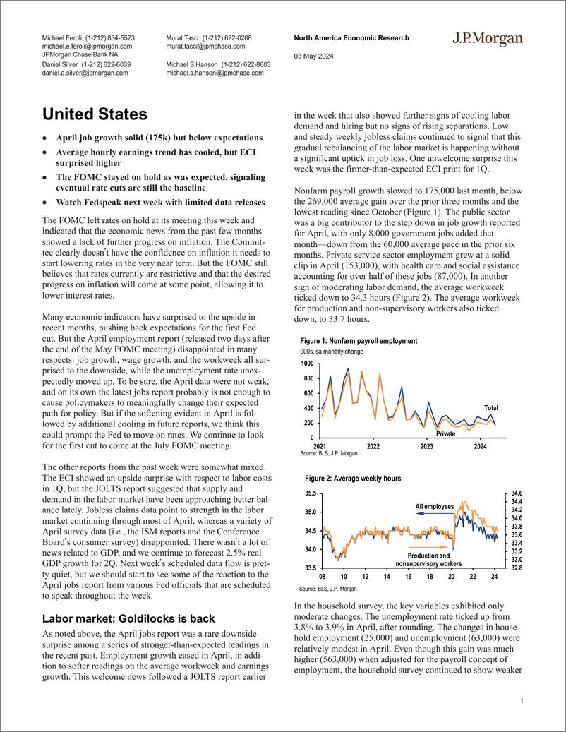 《JPMorgan Econ  FI-United States-108018194》 - 第1页预览图