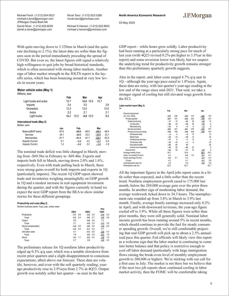 《JPMorgan Econ  FI-United States-108018194》 - 第5页预览图