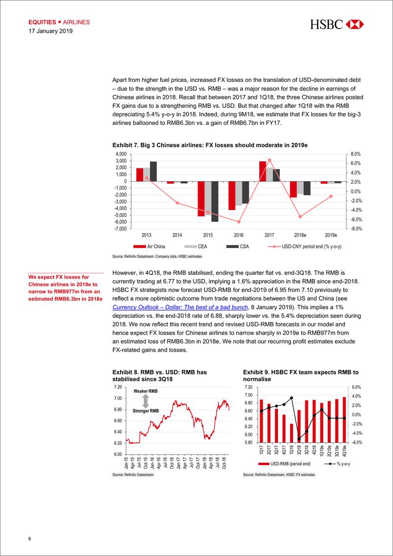 《汇丰银行-中国-航空业-中国航空业：准备起飞-2019.1.17-41页》 - 第7页预览图