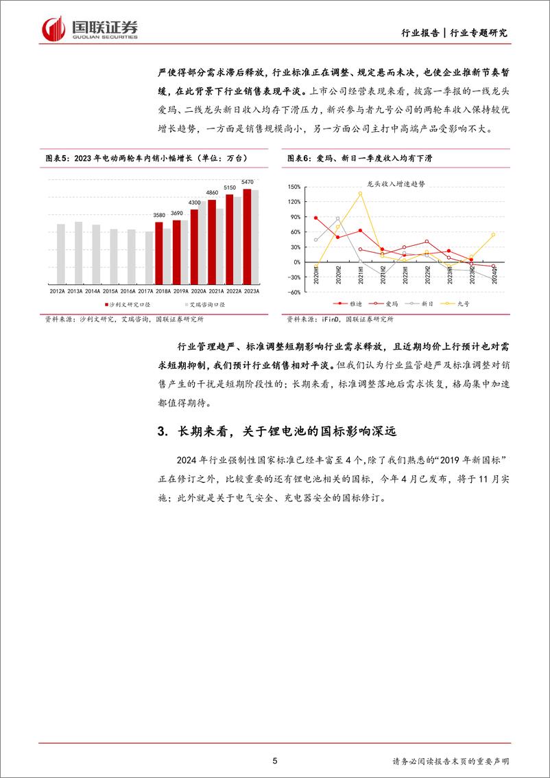 《电动两轮车行业专题：“严管”时代下的短期波动和长期趋势-240617-国联证券-10页》 - 第5页预览图