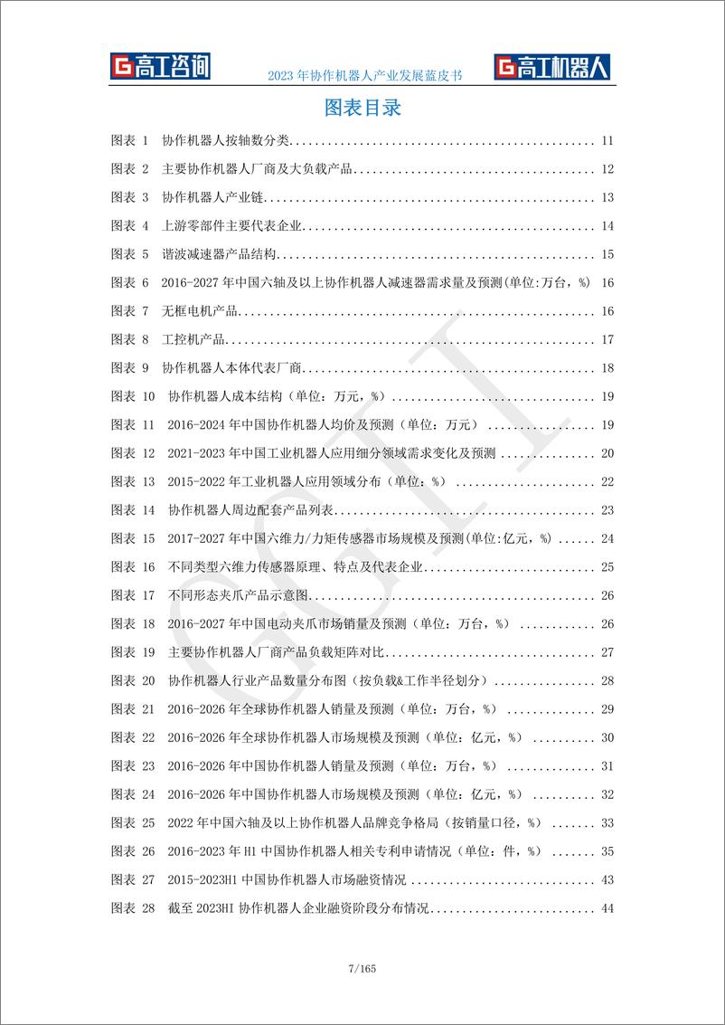 《2023年协作机器人产业发展蓝皮书-高工咨询-2024-165页》 - 第7页预览图