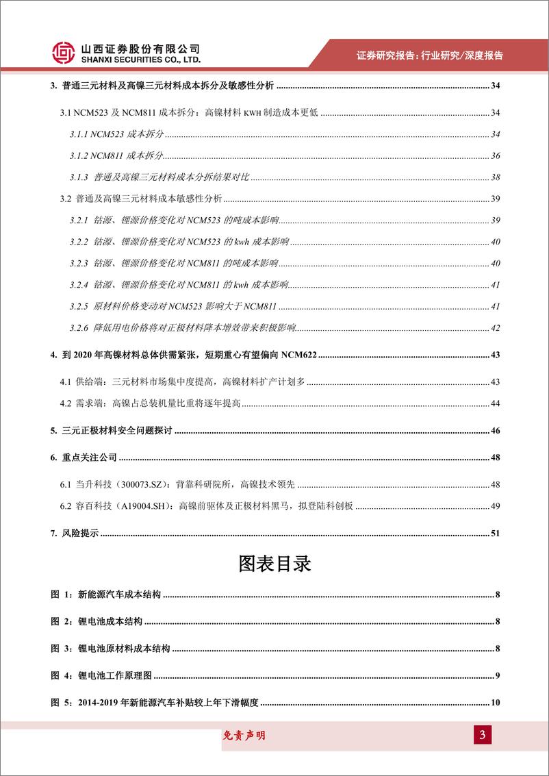 《新材料行业三元材料专题报告：从工艺、成本及供需角度看三元材料高镍化趋势-20190403-山西证券-52页》 - 第4页预览图