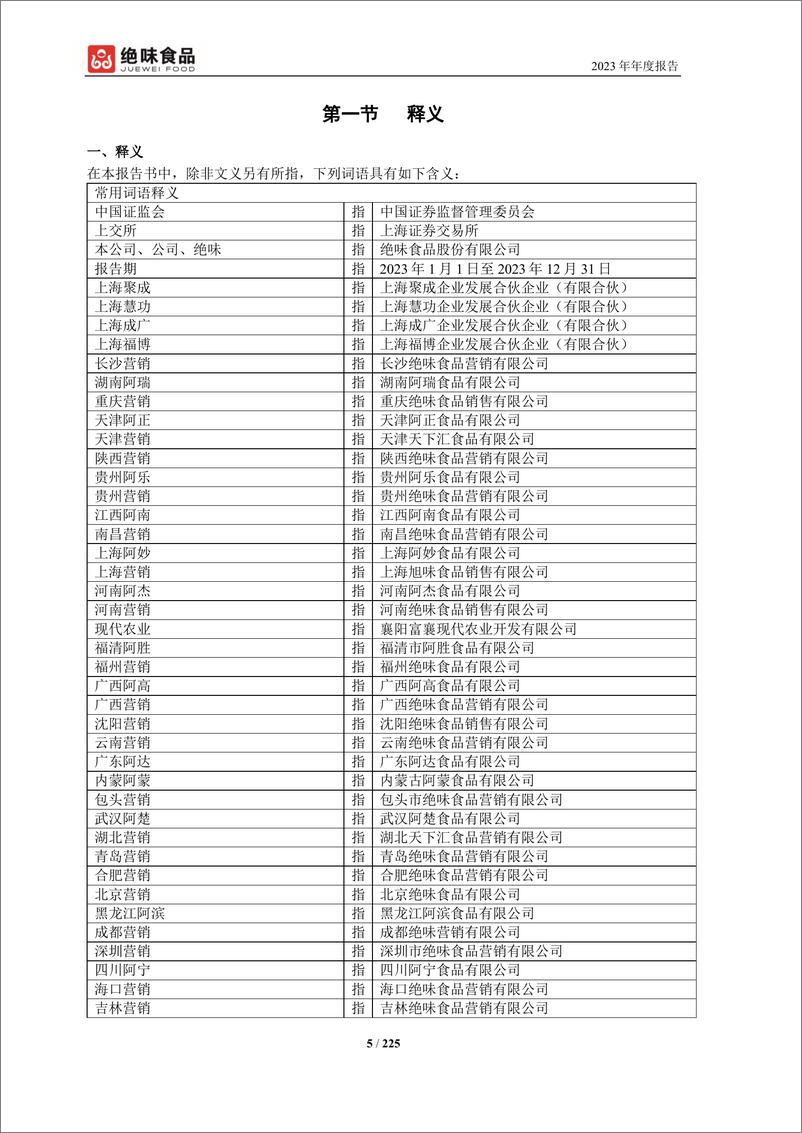 《绝味食品：绝味食品2023年度报告全文-225页》 - 第5页预览图