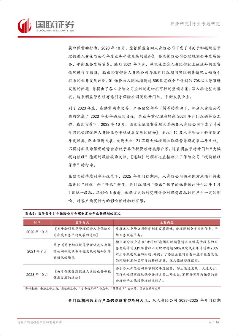 《保险Ⅱ行业专题研究：2025年寿险开门红仍有多重利好-241204-国联证券-15页》 - 第7页预览图