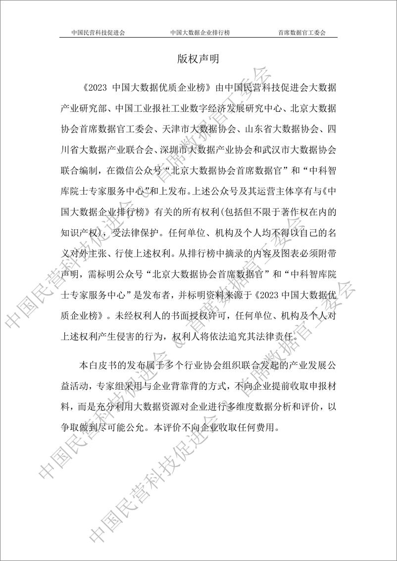 《2023中国大数据企业排行榜V8.0（大数据产业白皮书）-中国民营科技促进会》 - 第4页预览图