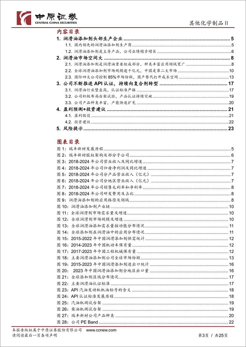 《瑞丰新材(300910)公司深度分析：把握国产替代机遇，国内润滑油添加剂龙头企业迈向海外-241230-中原证券-25页》 - 第3页预览图