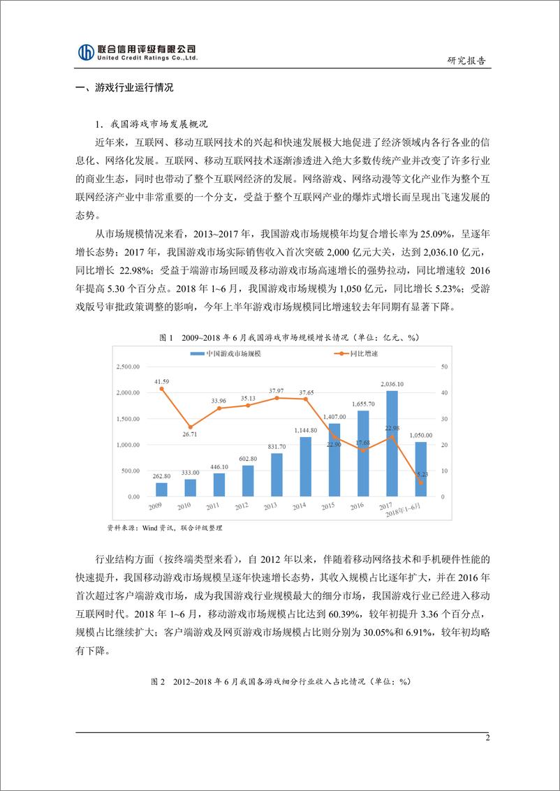 《联合信用评级-2019年我国游戏行业信用展望-2018.12-20页》 - 第2页预览图