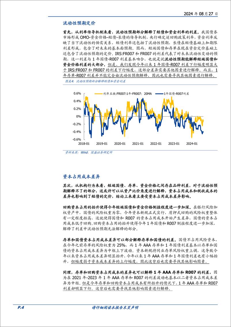 《固定收益专题：如何理解当前短债的低利率？-240827-国盛证券-10页》 - 第4页预览图