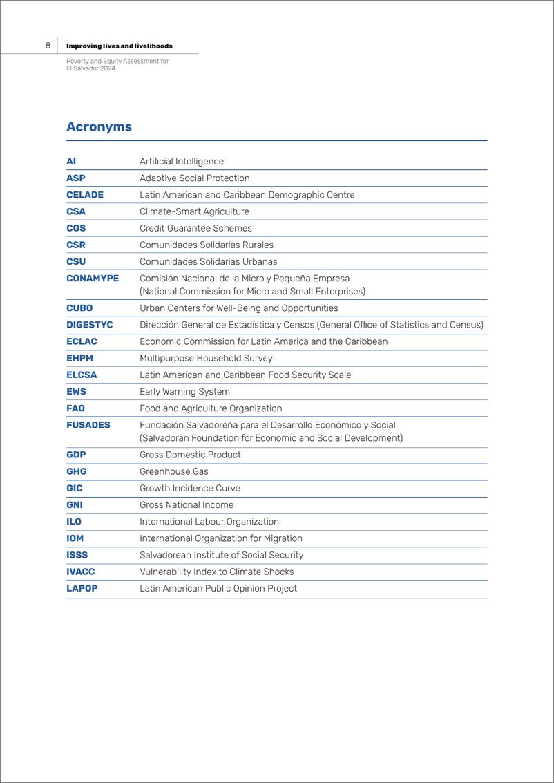 《世界银行-2024年萨尔瓦多贫困与公平评估：改善生活和生计（英）-2024-97页》 - 第8页预览图