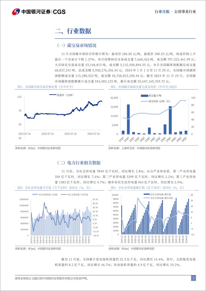 《公用事业行业十二月行业动态报告：多地25年电力交易结果发布，电价靴子落地-银河证券-241230-18页》 - 第7页预览图