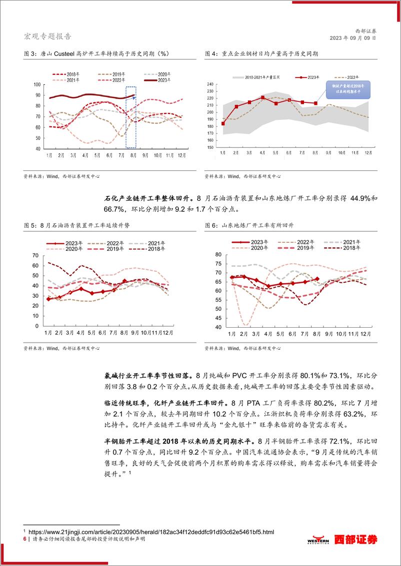 《中观景气月报（2023年8月）：经济基本面在积极修复-20230909-西部证券-18页》 - 第7页预览图