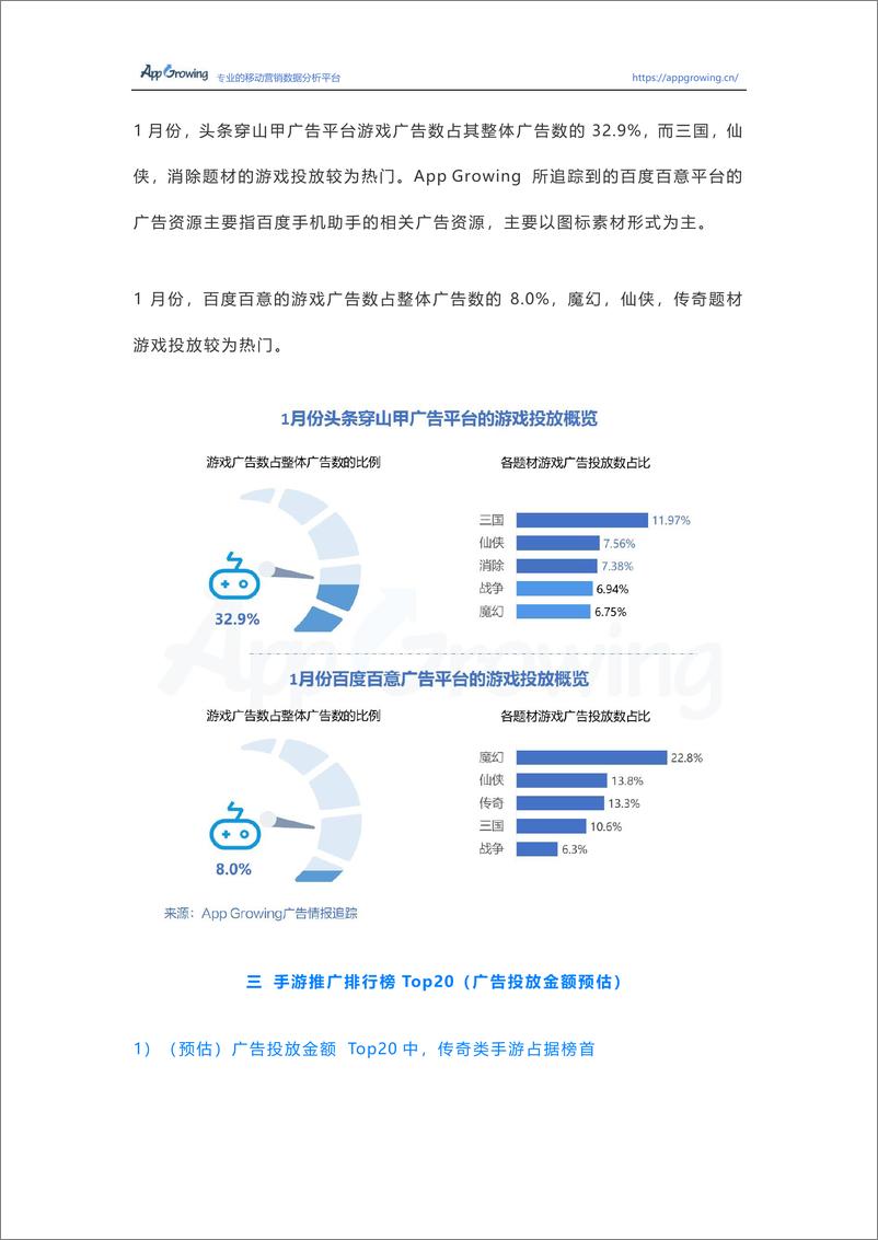 《AppGrowing-2019年1月份手游买量市场分析-2019.2-14页》 - 第6页预览图