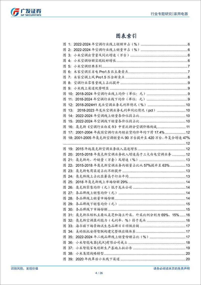 《家用电器行业：空调行业格局专题，探讨空调“黑马”小米未来成长-241121-广发证券-26页》 - 第4页预览图