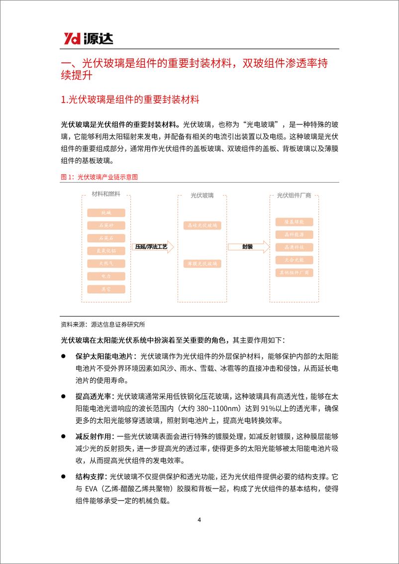 《光伏玻璃行业研究：供需趋于动态平衡，行业盈利有望触底回升-240327-源达信息-18页》 - 第4页预览图