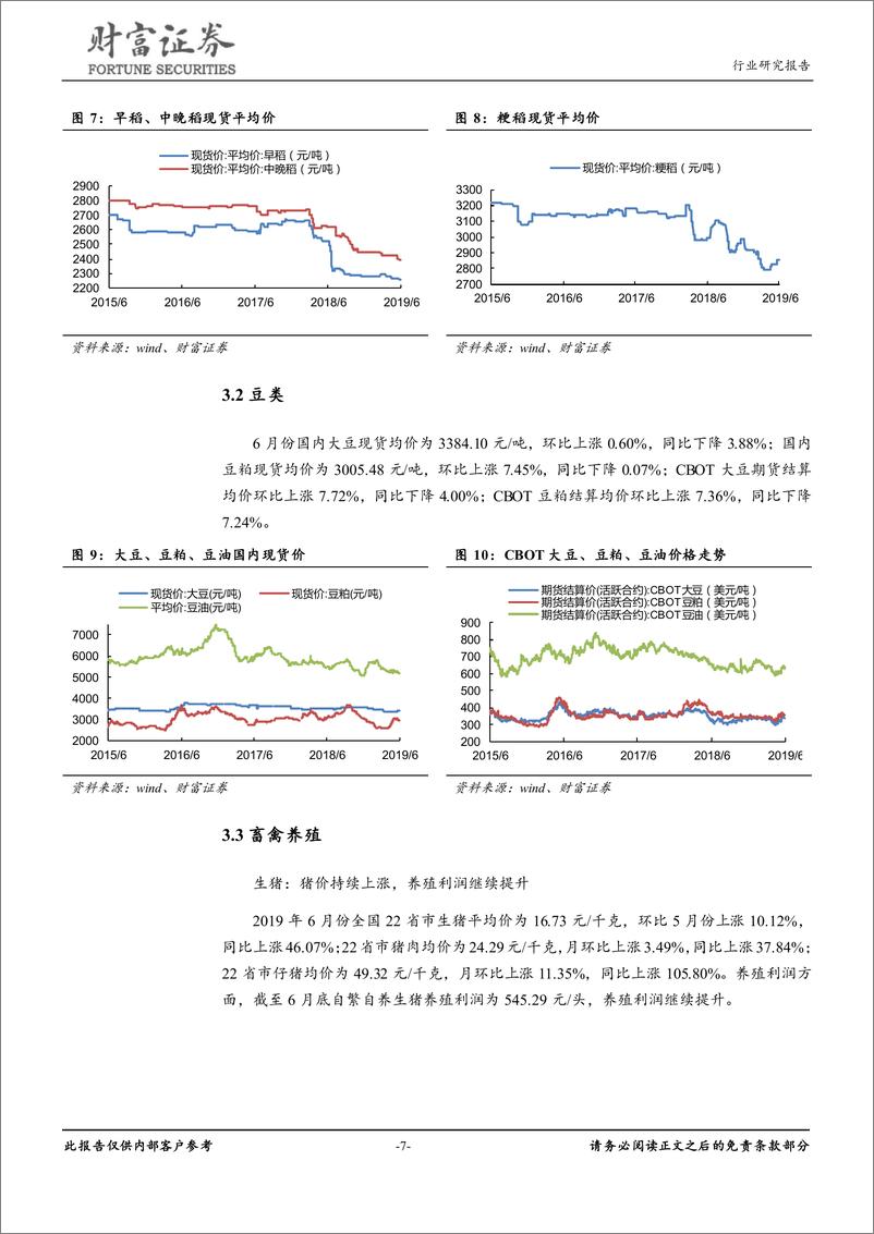 《农林牧渔行业月度报告：基本面逐步改善，继续推荐畜禽养殖板块-20190707-财富证券-13页》 - 第8页预览图