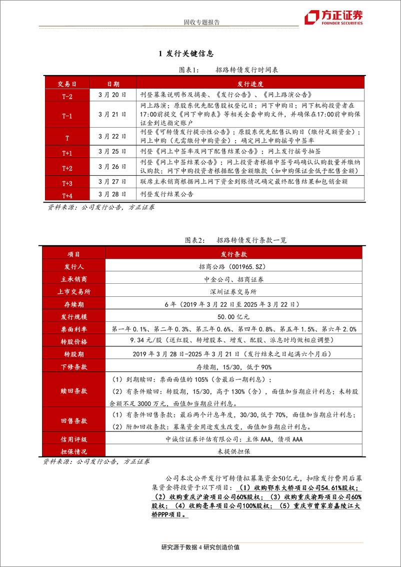 《招商公路可转债申购价值分析：稳速增长的高速龙头-20190320-方正证券-15页》 - 第5页预览图