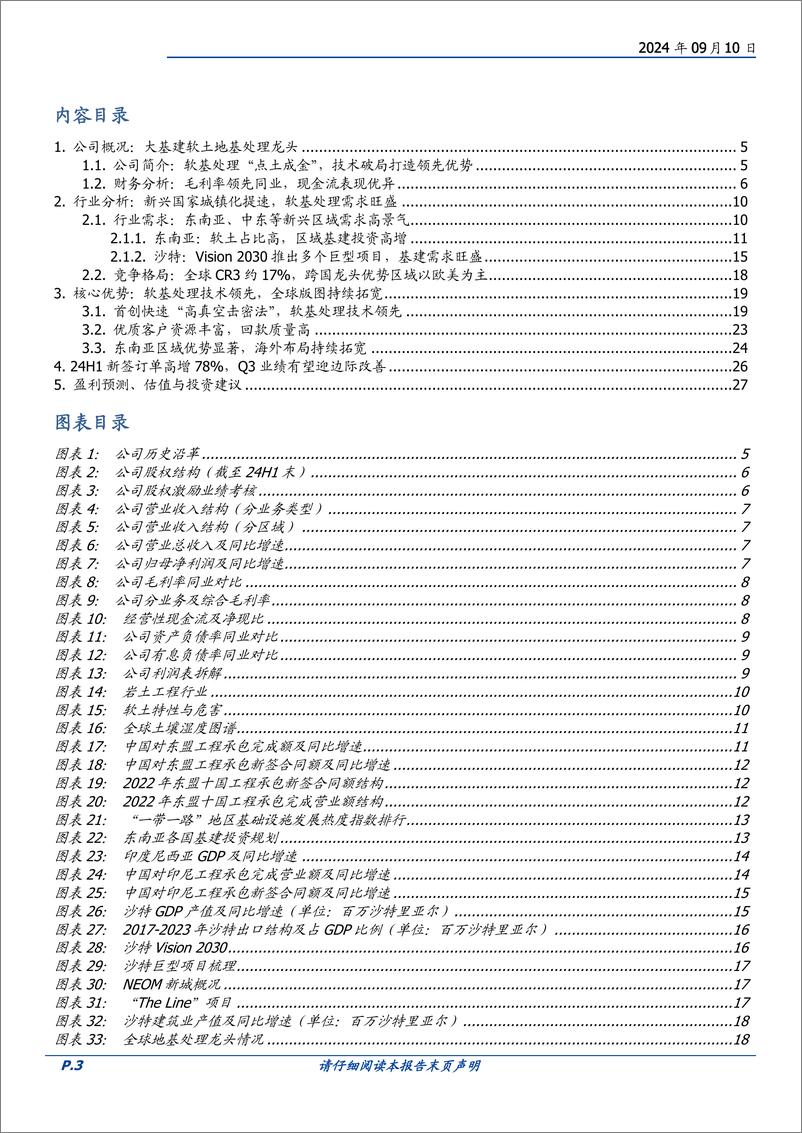 《上海港湾(605598)软基处理出海龙头，踏“一带一路”基建浪潮-240910-国盛证券-30页》 - 第3页预览图