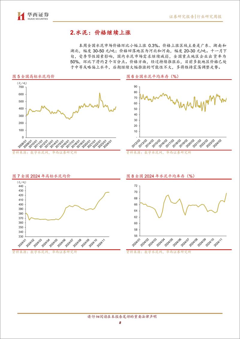 《建筑材料行业：市值管理指引落地，低估值建筑央国企显著受益-241124-华西证券-22页》 - 第8页预览图