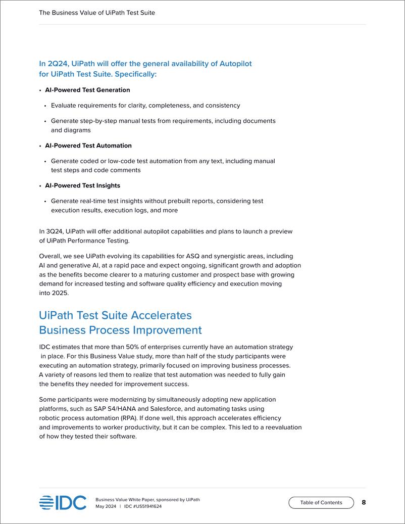 《UiPath_2024年UiPath测试套件的商业价值报告_英文版_》 - 第8页预览图