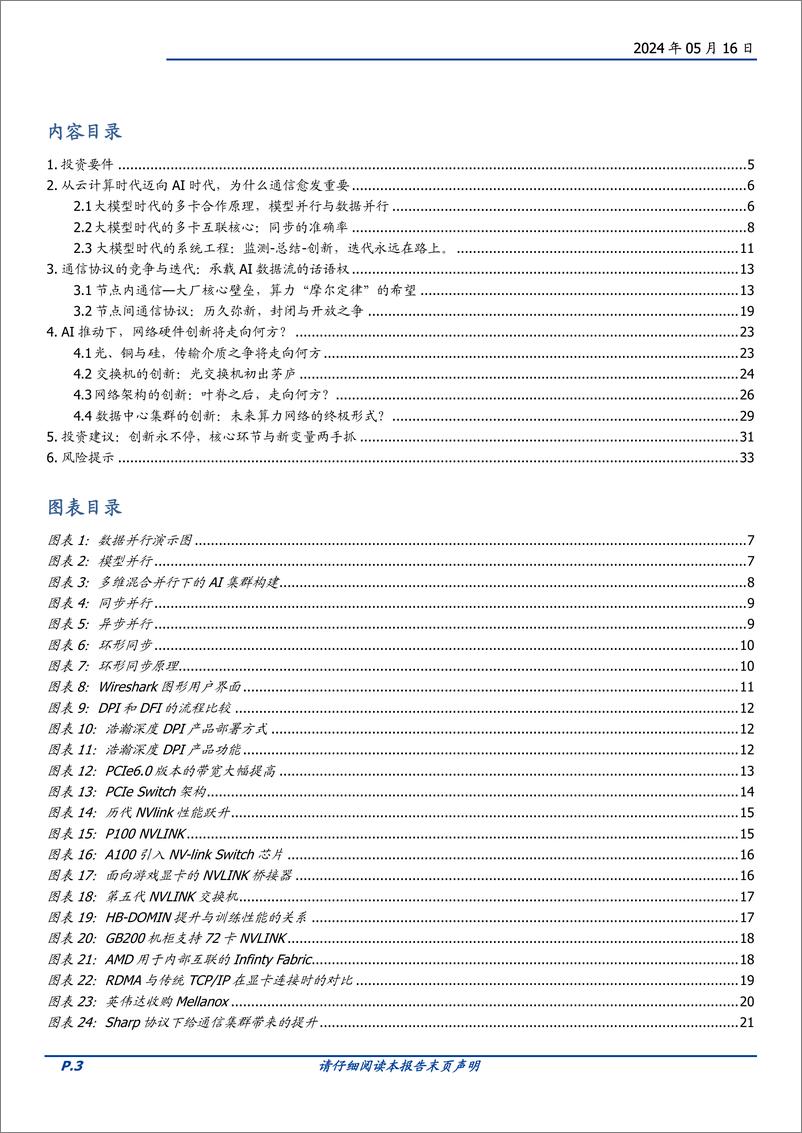 《通信行业AI时代的网络：需求从何而来，创新将走向何方？-240516-国盛证券-34页》 - 第3页预览图