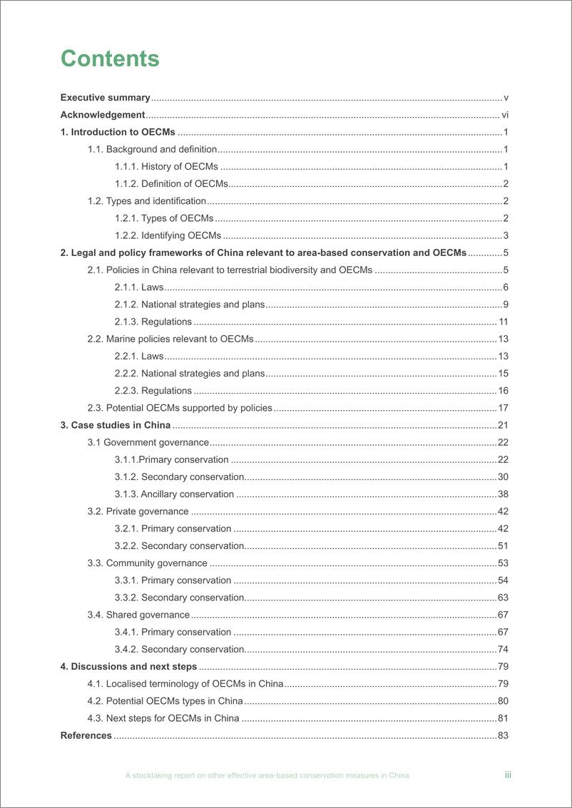 《IUCN-中国其他有效区域保护措施盘点报告：第一版（英）-2024-96页》 - 第5页预览图