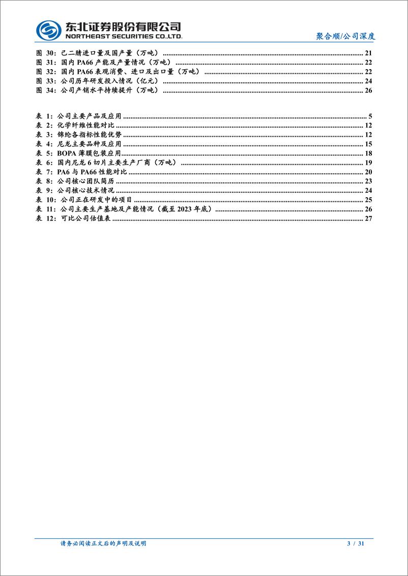 《聚合顺(605166)国内差异化锦纶领军企业-240709-东北证券-31页》 - 第3页预览图