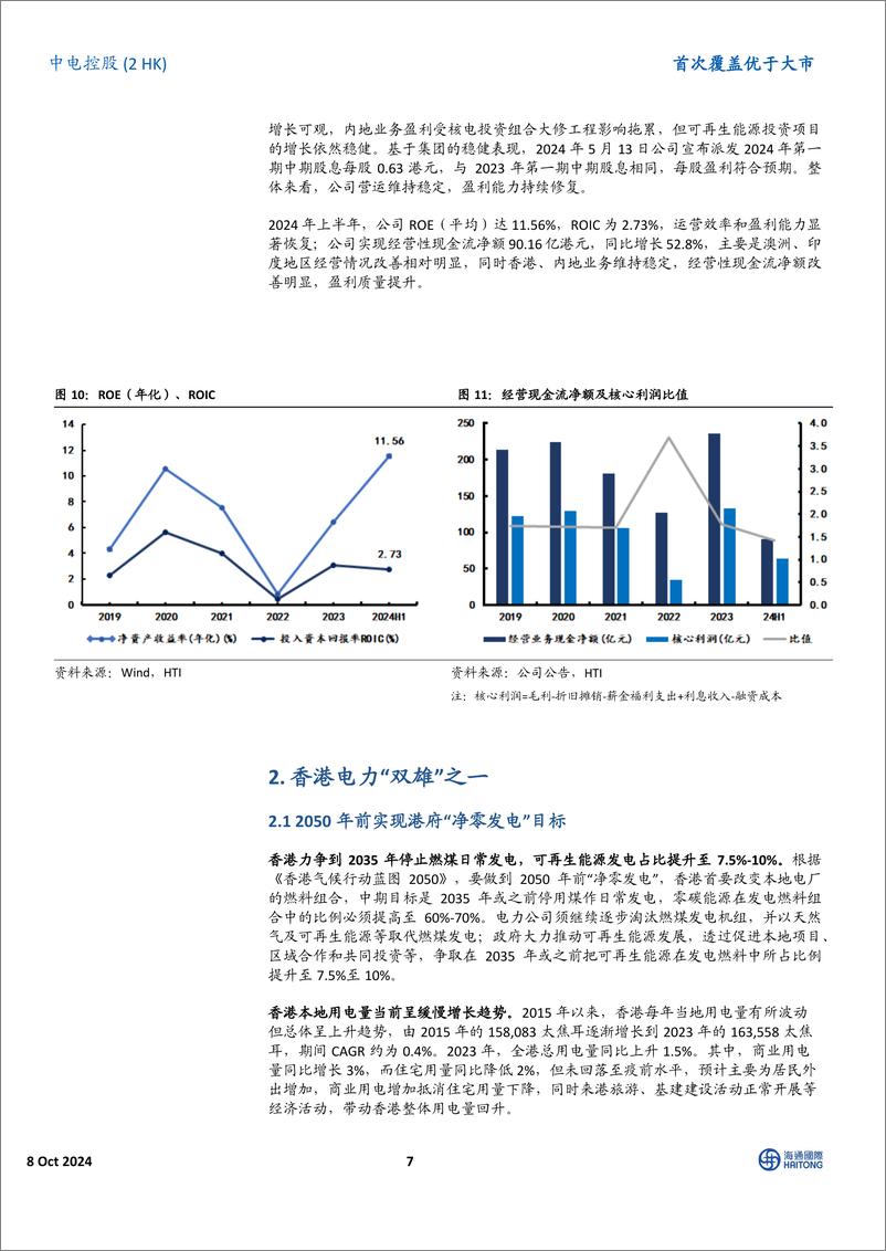 《中电控股(0002.HK)首次覆盖：根植香港，亚太区百年能源行业运营商-241008-海通国际-21页》 - 第7页预览图