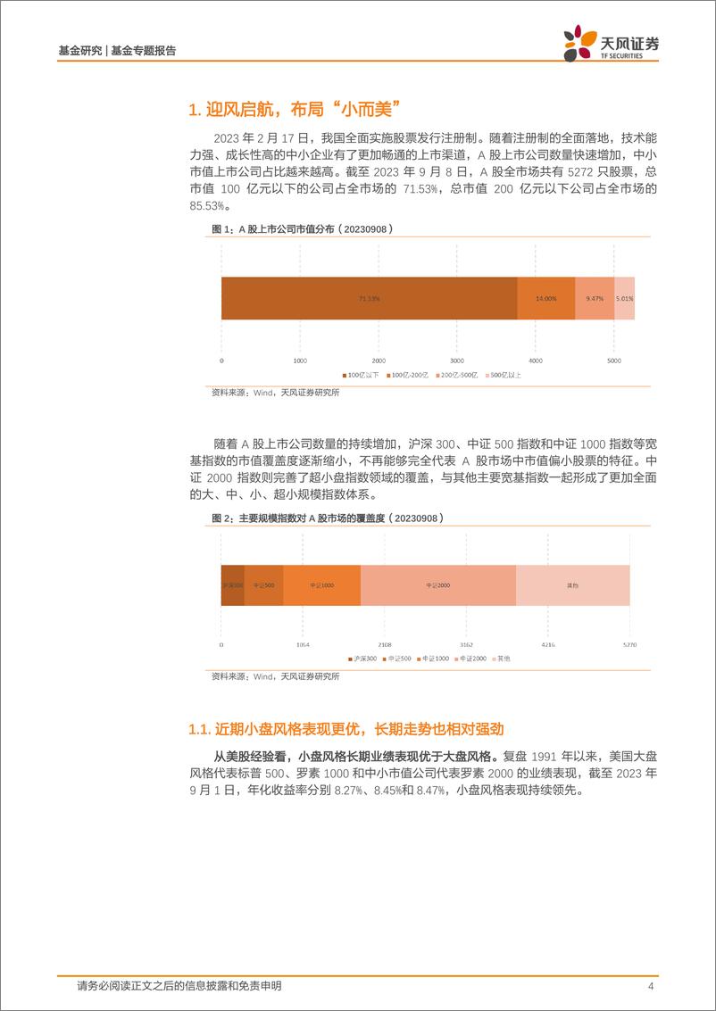 《基金专题报告：迎风启航，布局“小而美”-20230914-天风证券-17页》 - 第5页预览图