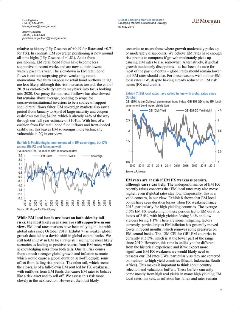 《J.P. 摩根-新兴市场-投资策略-新兴市场展望与策略：来自过去的爆发？第二季度业绩应该会好于去年，但仍将保持新兴市场头寸的减少-2019.5.3-41页》 - 第8页预览图