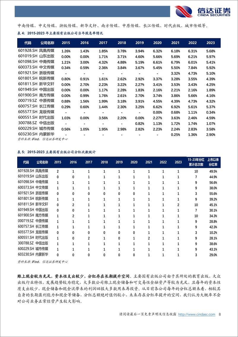 《出版行业专题报告：行稳健之舟，亮红利之光-240819-信达证券-11页》 - 第8页预览图