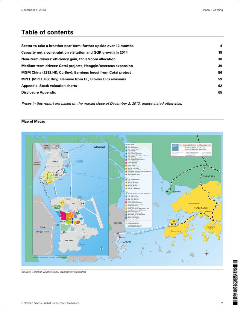 《高盛-Macau： Gaming：2014 outlook： Identify near：medium-term drivers; Buy MGM China》 - 第2页预览图