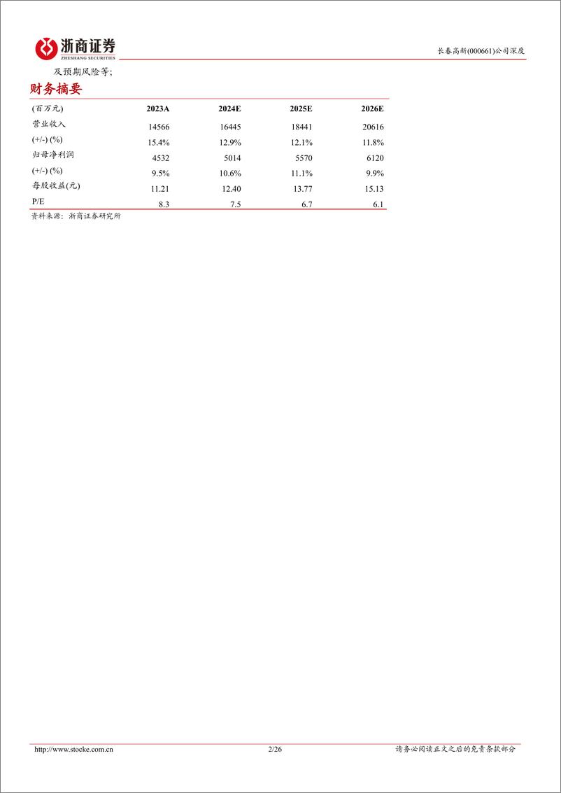 《浙商证券-长春高新-000661-长春高新深度报告：看好从大单品向多元驱动转型》 - 第2页预览图