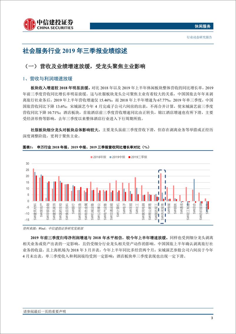 《休闲服务行业三季报综述：免税餐饮龙头稳健，酒店承压静待拐点-20191104-中信建投-21页》 - 第5页预览图