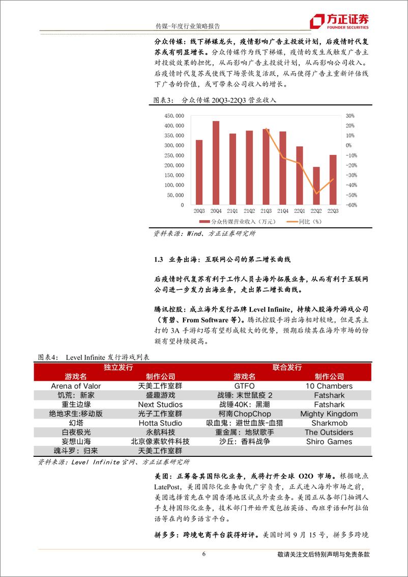 《传媒行业年度行业策略报告：后疫情时代复苏的互联网-20221204-方正证券-23页》 - 第7页预览图