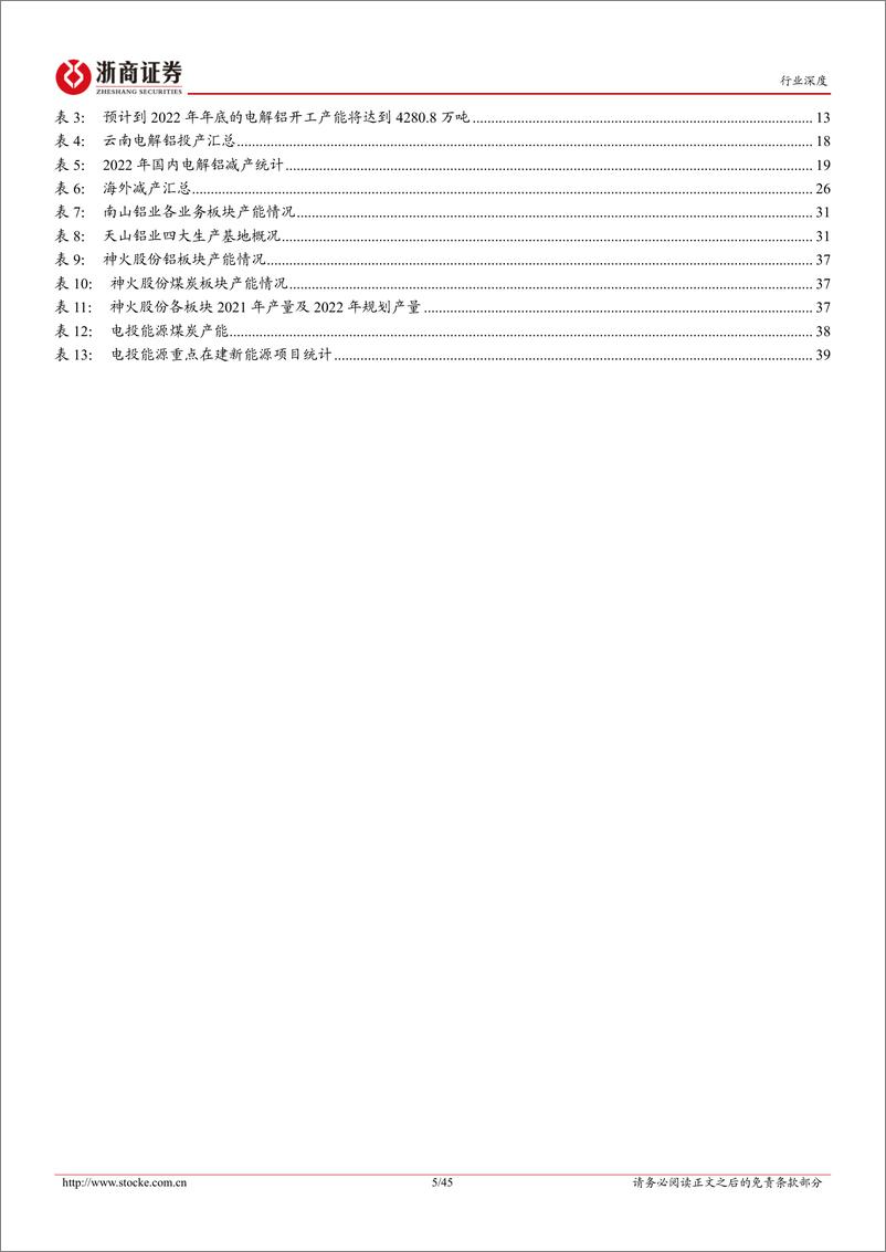 《浙商证券：有色金属行业深度报告：电解铝：受益全球能源危机，供需边际向好》 - 第5页预览图