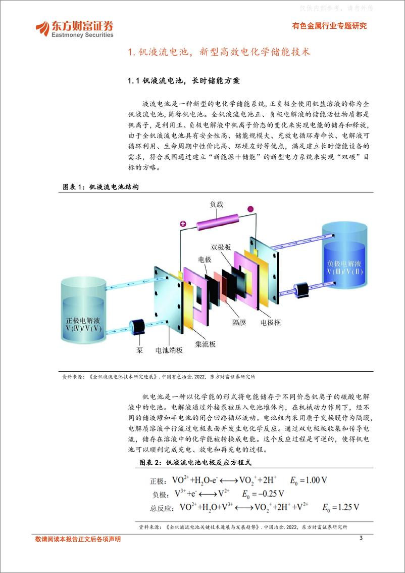 《东方财富证券-有色金属行业专题研究：未来焦点，钒液流电池储能风潮兴涌-230419》 - 第3页预览图