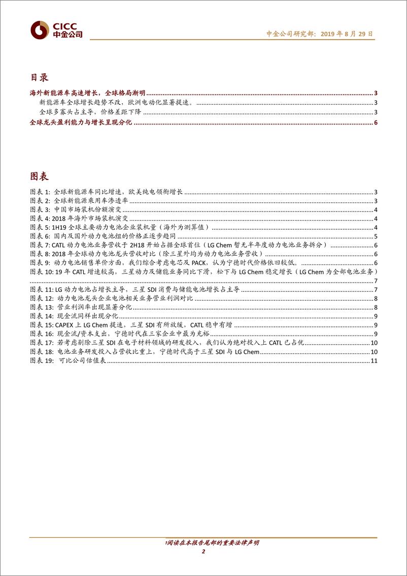 《电力电气设备行业1H19全球动力电池企业回顾：盈利与扩张分化，海外市场增长提速-20190829-中金公司-14页》 - 第3页预览图