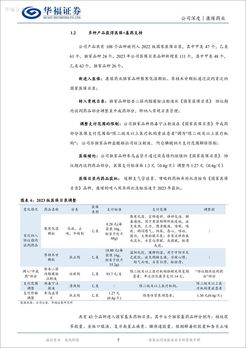 《深度报告-20240220-华福证券-康缘药业-600557.SH-现代创新型中药企多重因素催化利384mb》 - 第7页预览图