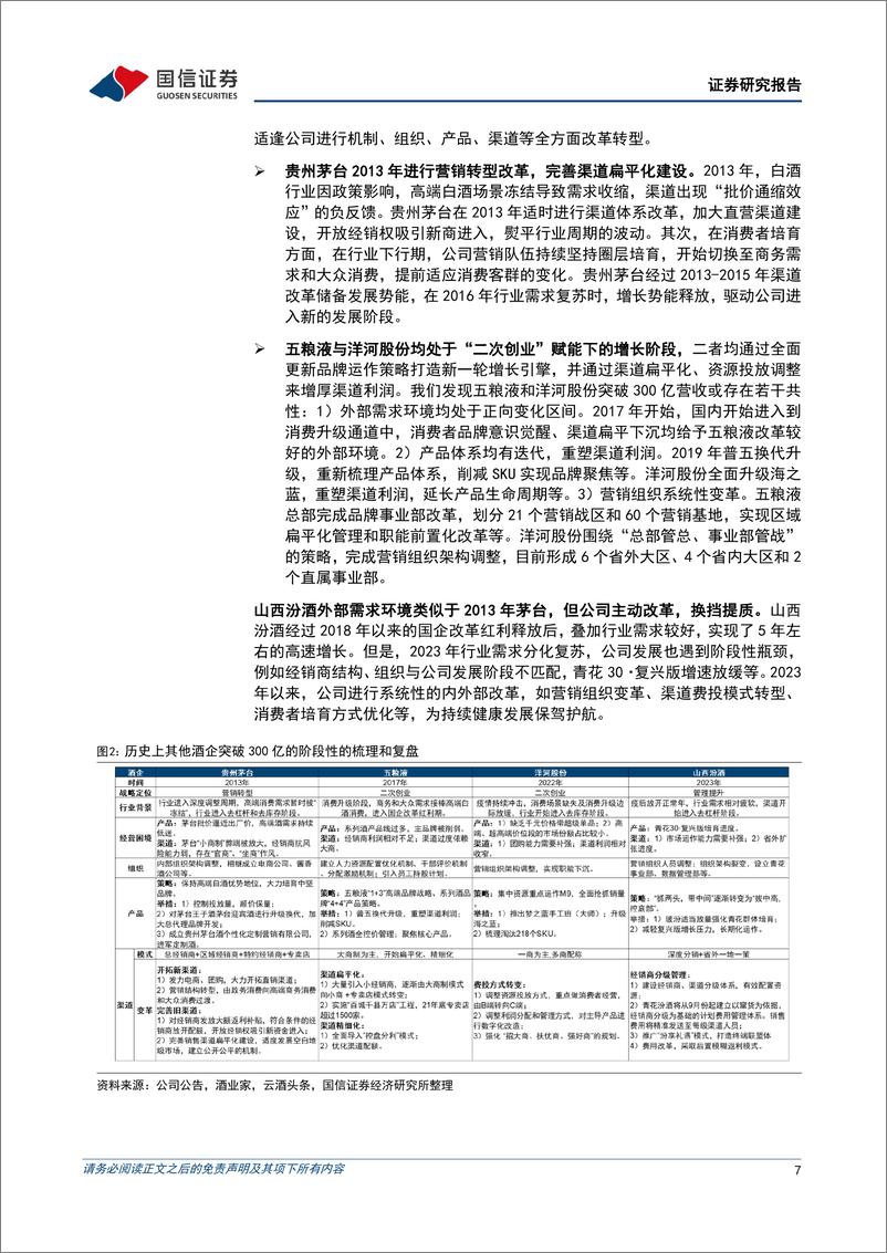 《国信证券-山西汾酒-600809-提质换档，增长动能充足》 - 第7页预览图