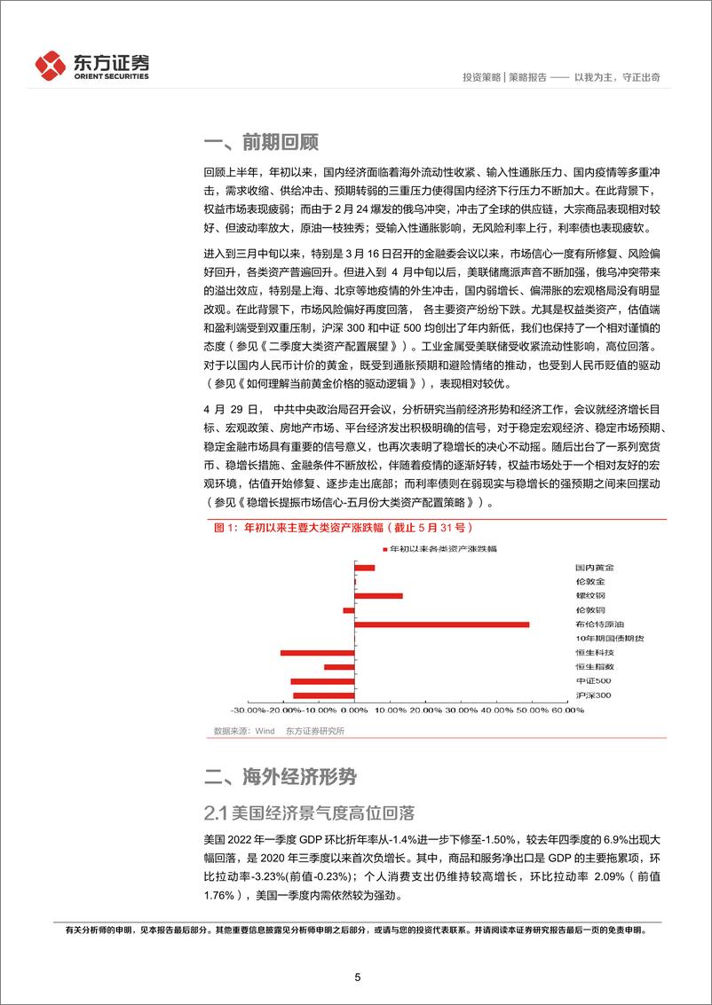 《大类资产配置2022年中期策略：以我为主，守正出奇-20220615-东方证券-25页》 - 第6页预览图