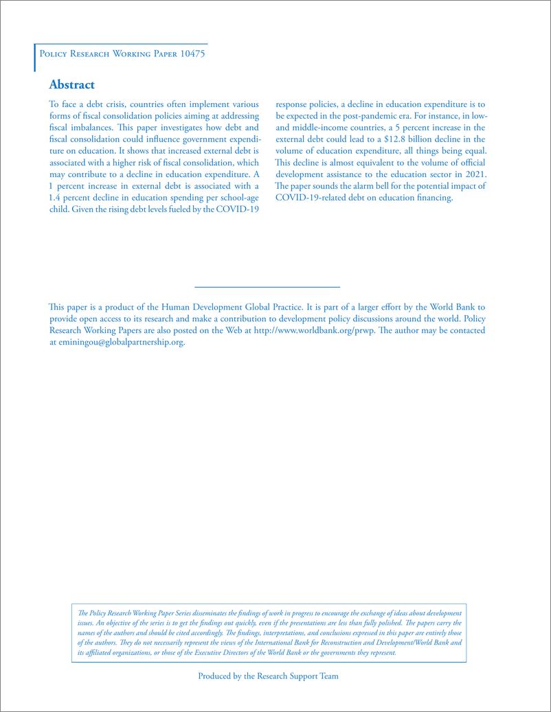 《世界银行-外债、财政整合与政府教育支出（英）-2023.6-17页》 - 第3页预览图