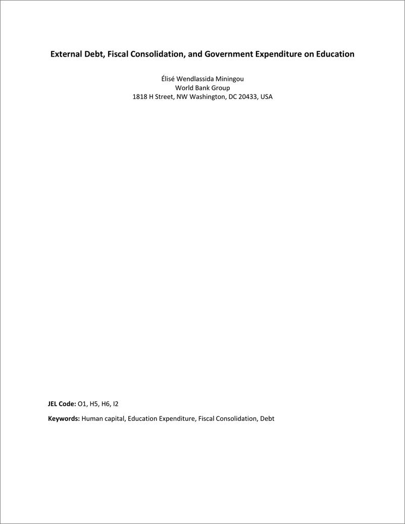 《世界银行-外债、财政整合与政府教育支出（英）-2023.6-17页》 - 第4页预览图