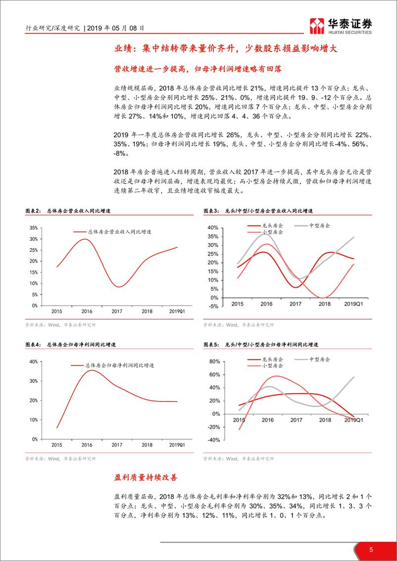 《房地产行业2018年报和2019一季报综述：结转兼具规模质量，杠杆向下销售向上-20190508-华泰证券-17页》 - 第6页预览图