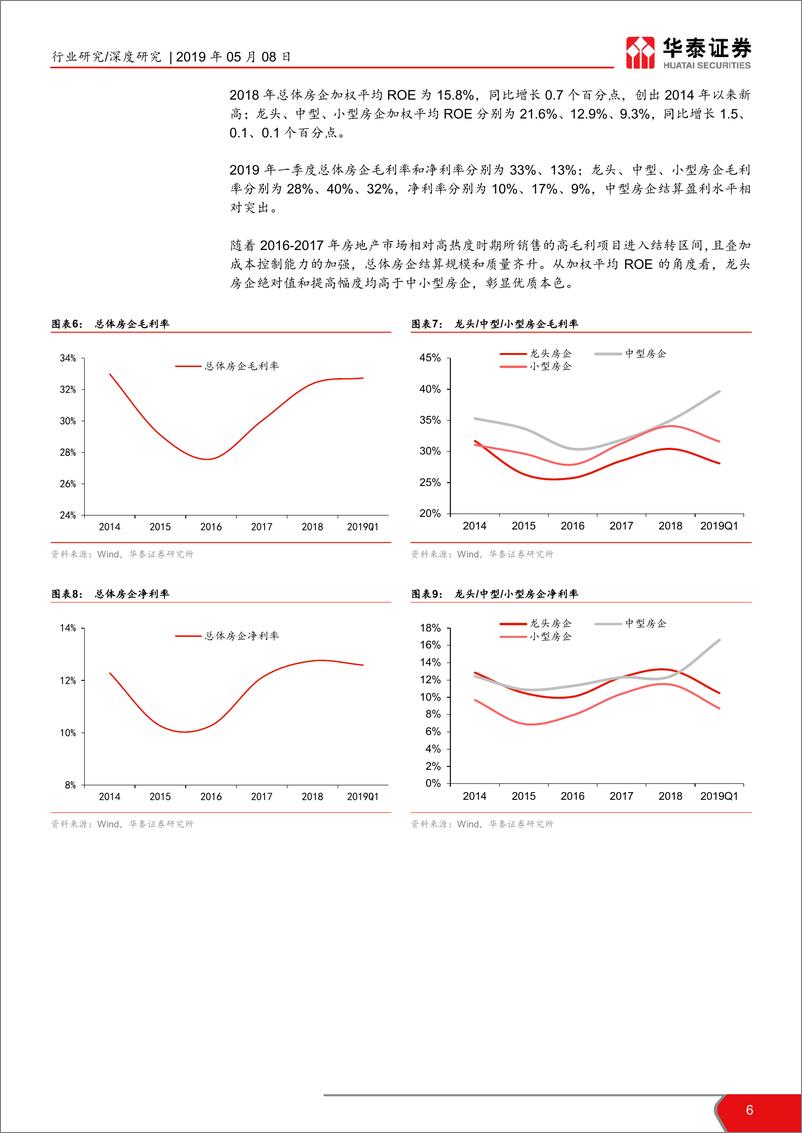 《房地产行业2018年报和2019一季报综述：结转兼具规模质量，杠杆向下销售向上-20190508-华泰证券-17页》 - 第7页预览图