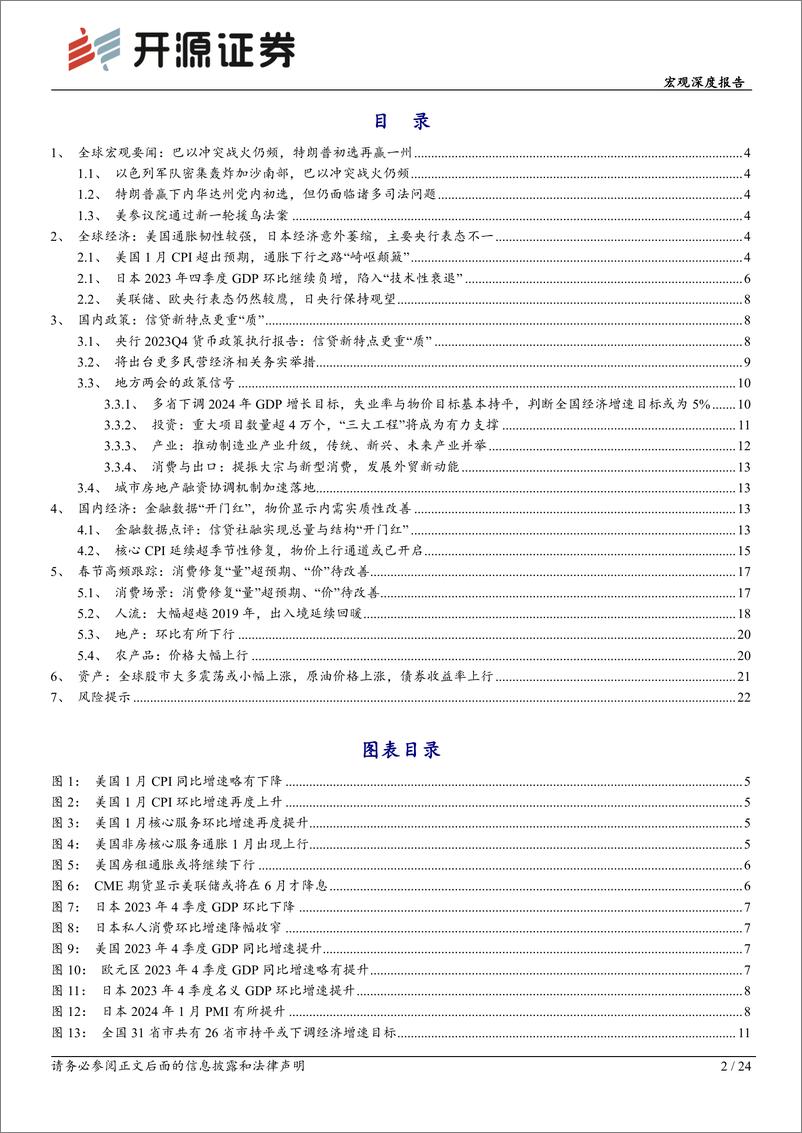 《开源证券-宏观深度报告：海外动荡，国内消费量高价稳——春节海内外要闻》 - 第2页预览图