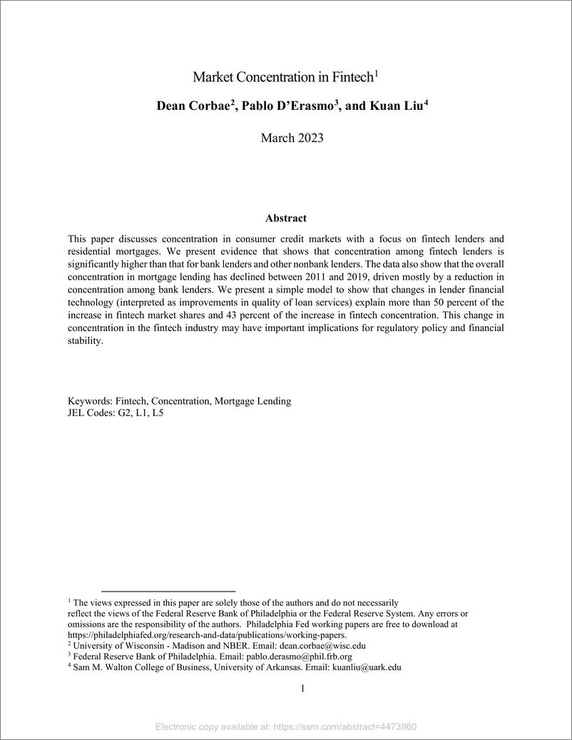 《金融科技的市场集中度-32页》 - 第3页预览图