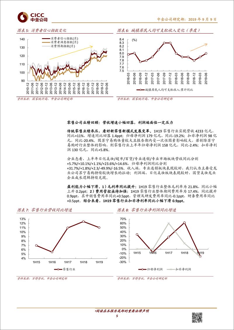 《零售行业：行业整体业绩承压，沿三条投资主线掘金-20190909-中金公司-22页》 - 第6页预览图