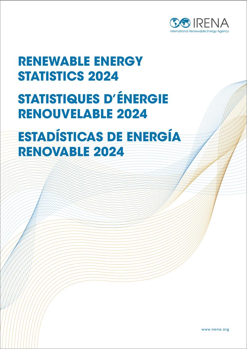 《IRENA-2024年可再生能源统计（英）-2024-299页》 - 第1页预览图