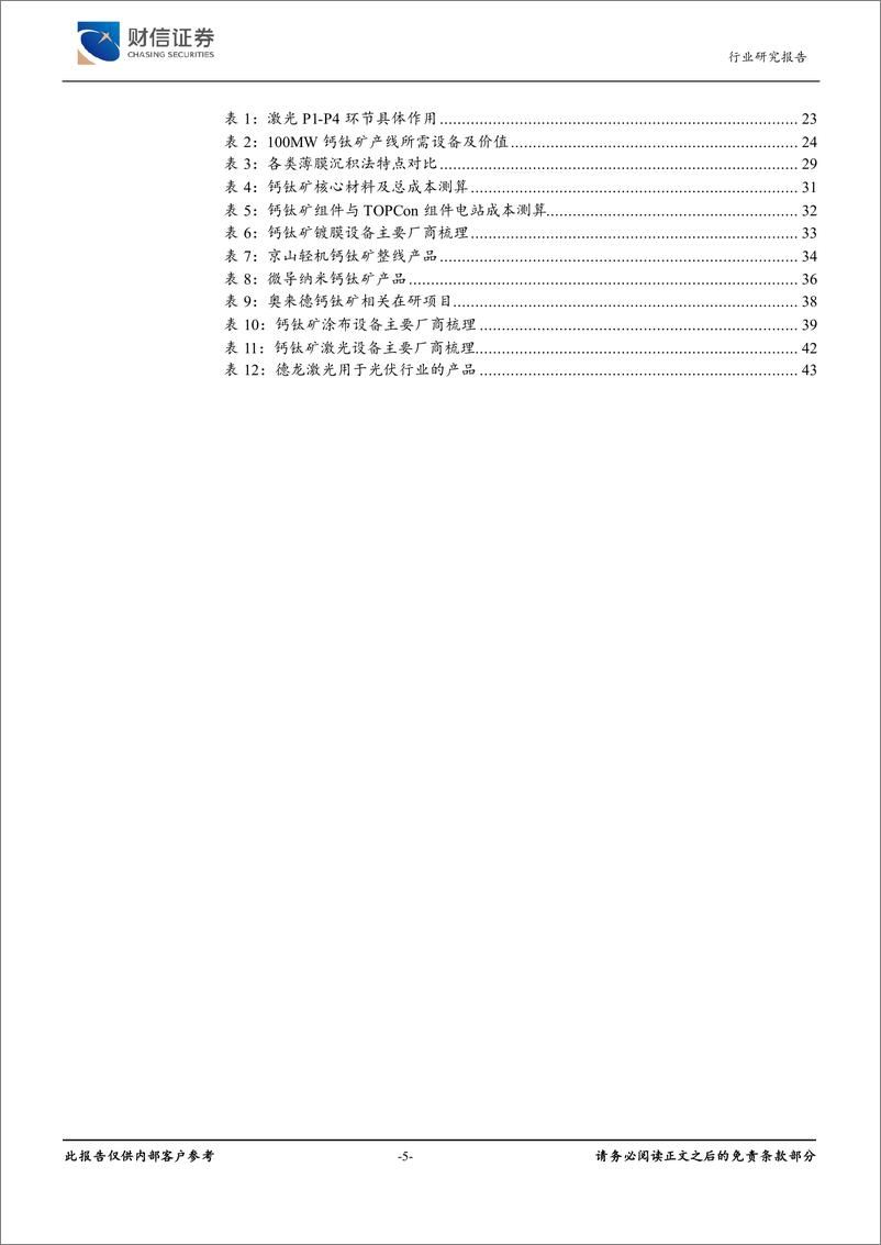 《光伏设备钙钛矿行业深度报告：产研并进，降本提效，共赴星辰大海-240424-财信证券-48页》 - 第5页预览图